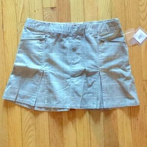 Green plaid mini skirt juniors size 7