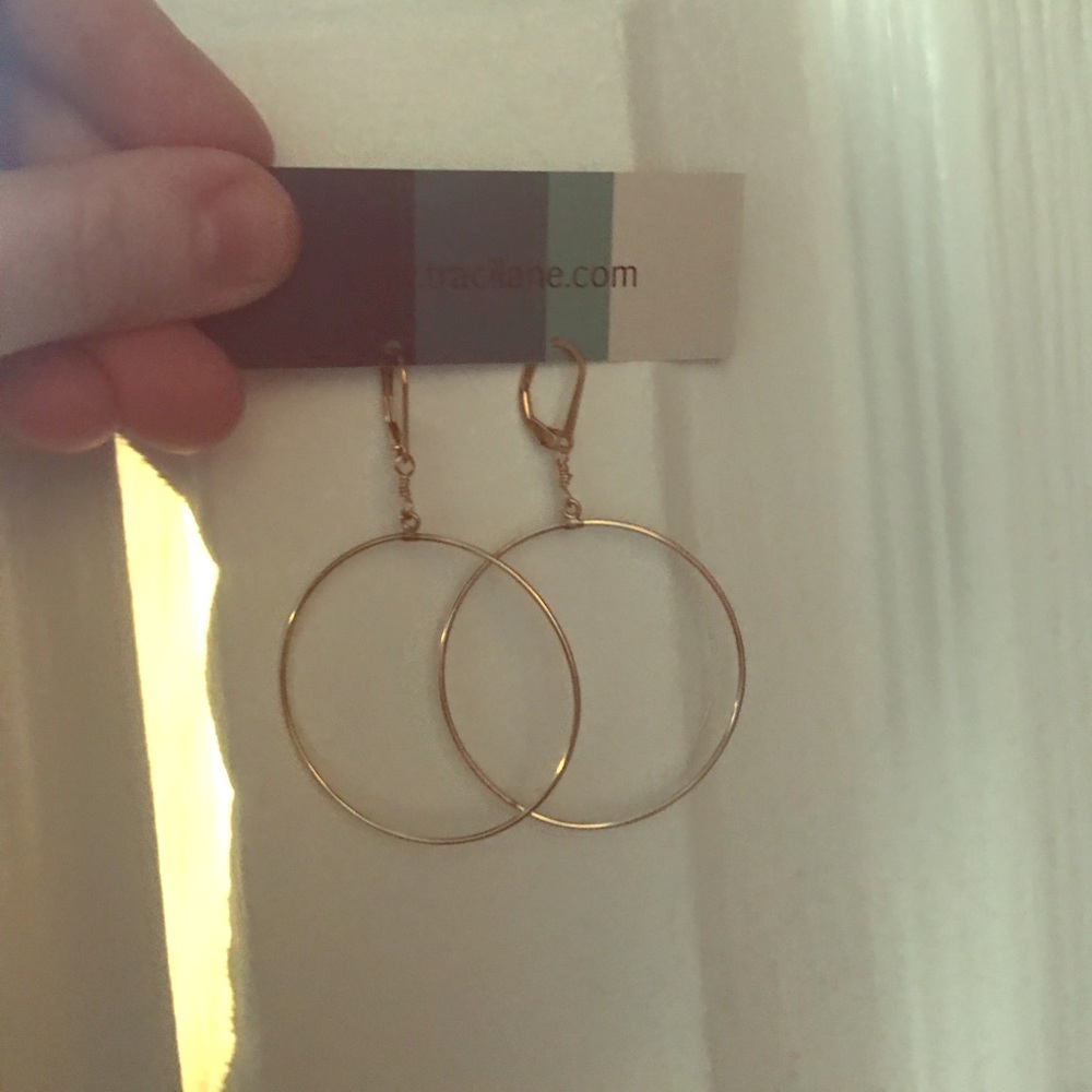 Gold hoop earrings