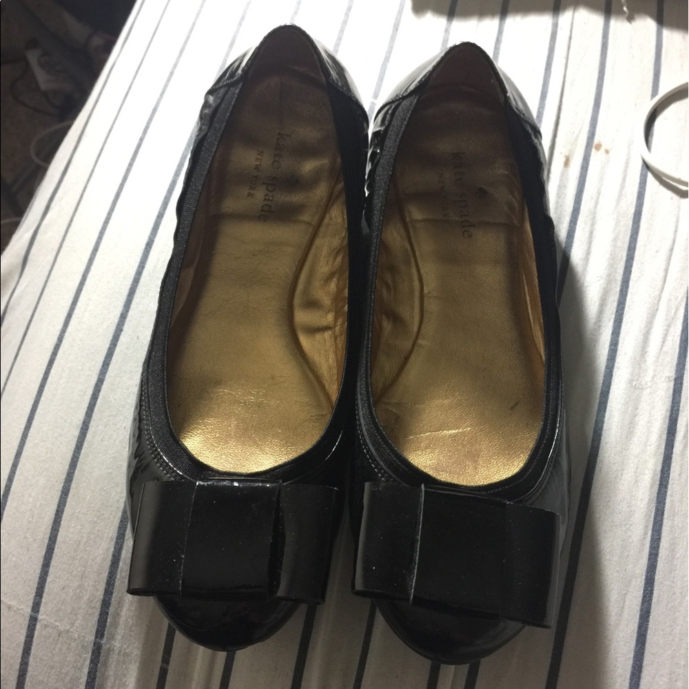 Kate Spade Black Flats