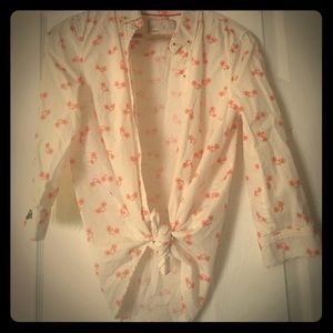 Three quarter length bicycle shirt