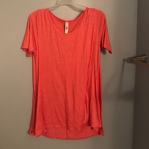 Coral/orange Perfect Tee from Lularoe