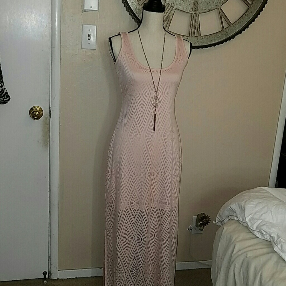 New Sexy boho style pink dress
