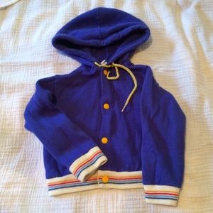 Super Cute Vintage 80's Rainbow Hoodie Infant
