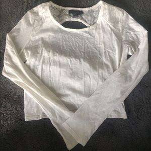 Kendall and Kylie PacSun White Lace Top