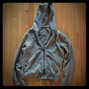 Olive zip up hoodie size S banana republic