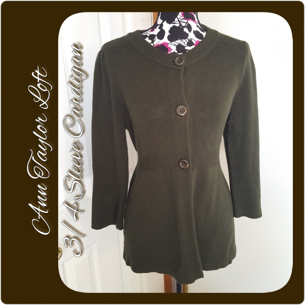 Loft 3/4 Sleeve Cardigan