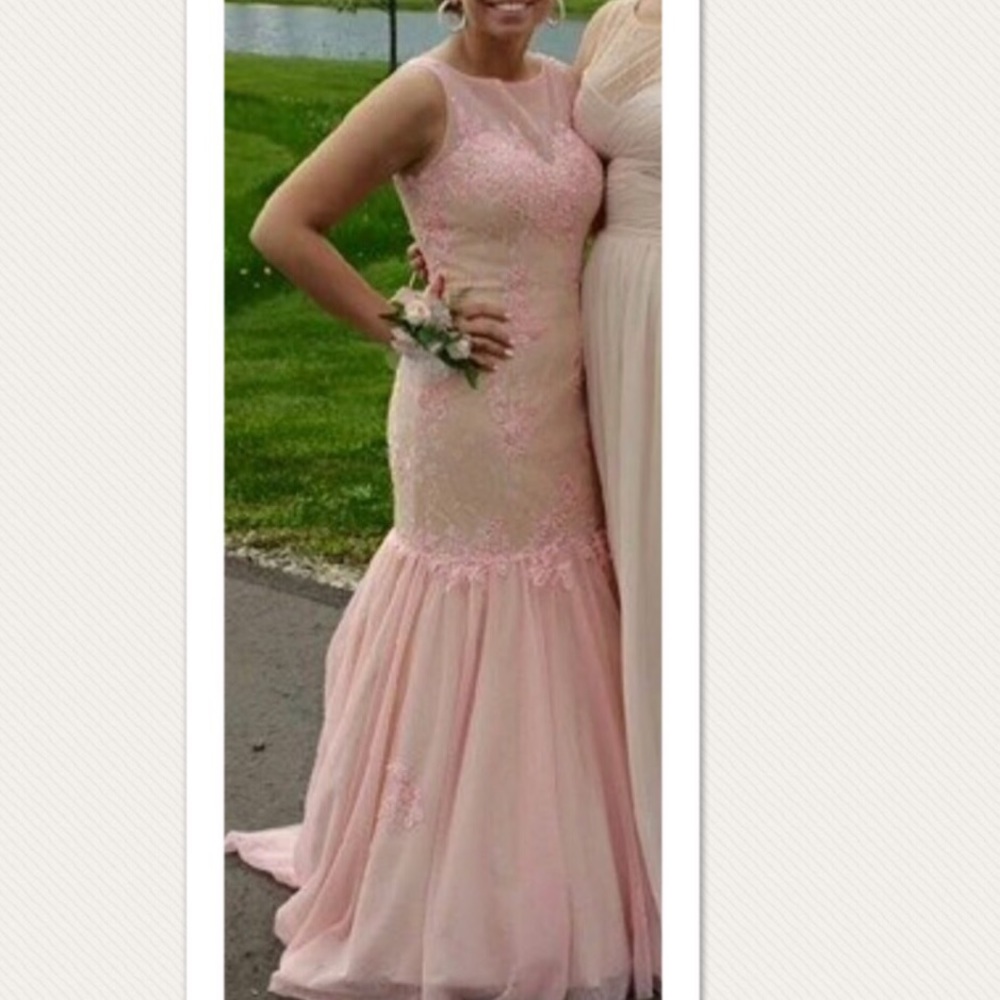 MUST SELL!!!Vintage pink drop waist Prom Dress