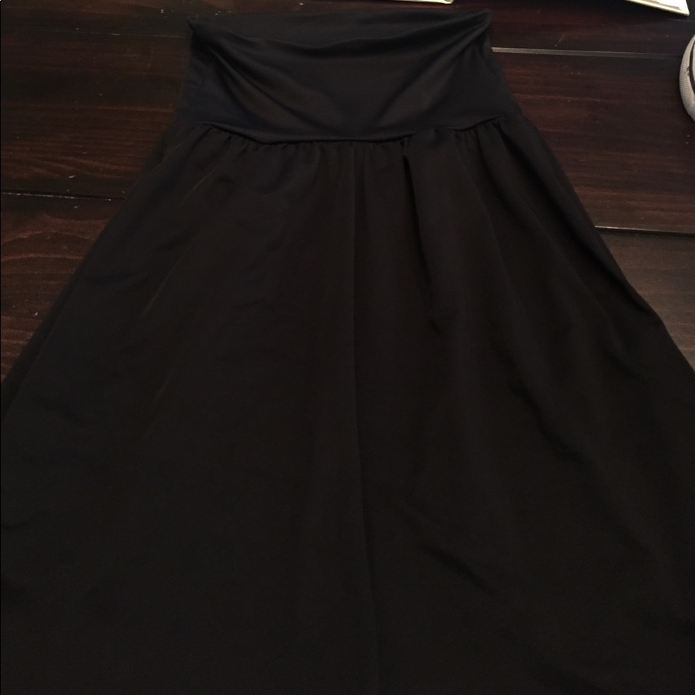 Strapless dress or a long skirt