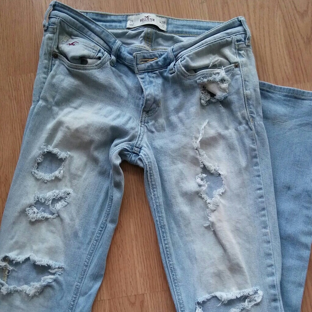 Hollister Boot cut Distressed Jeans