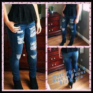NWT Premium Distressed Jean