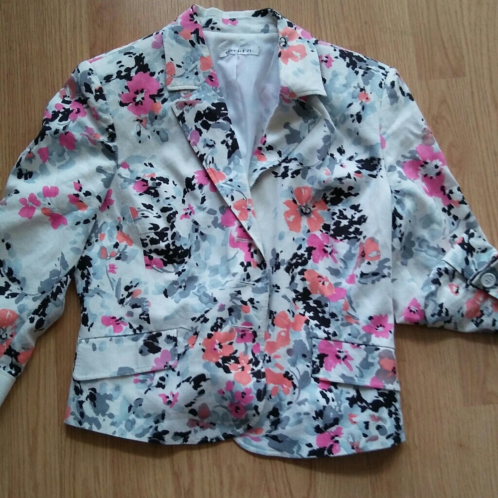 David N floral Blazer