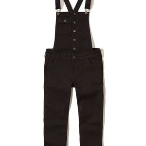 Hollister black overalls