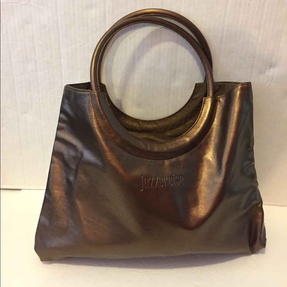 JAZZERCIZE tote bronze shoulder bag