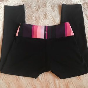 Lululemon Athletica pink and purple crop