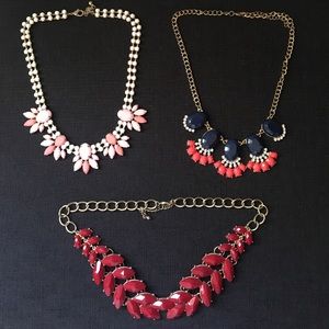 Bundle of three statement necklaces