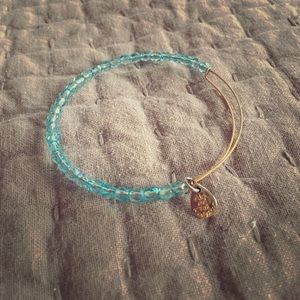 Alex and Ani light blue rock candy bracelet