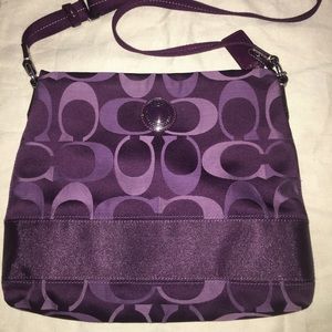 Purple Coach Crossbody