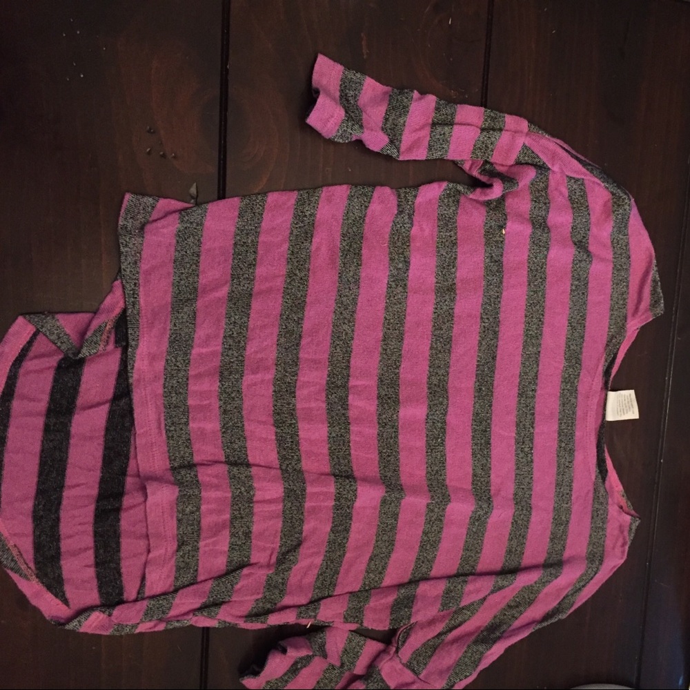 Purple and gray shirt