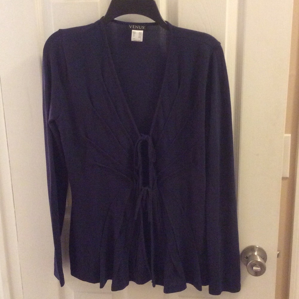 Ladies tie front blouse