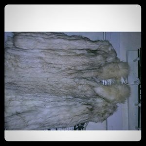 NORWEGIAN BLUE FOX COAT SIZE 42