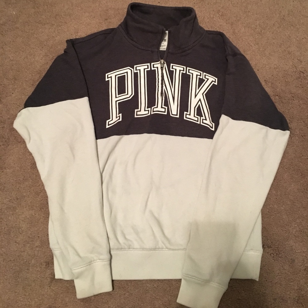 •PINK quarter zip•