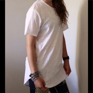 Jackson long white t-shirt