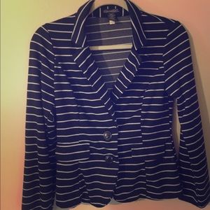 Navy Striped Blazer