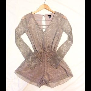 Rose Gold Romper | Never Been Worn