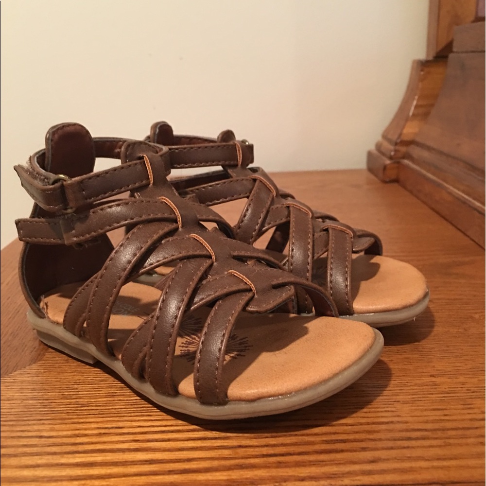 Kenneth Cole gladiator leather sandals for toddler