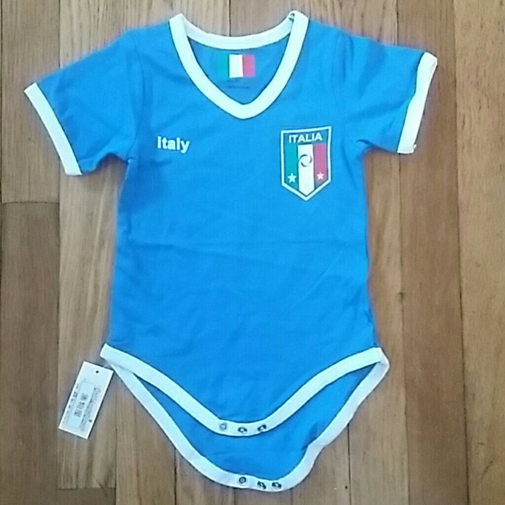 Italy soccer baby suit