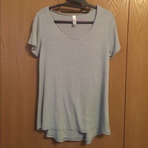 Blue and white striped Lularoe classic t!