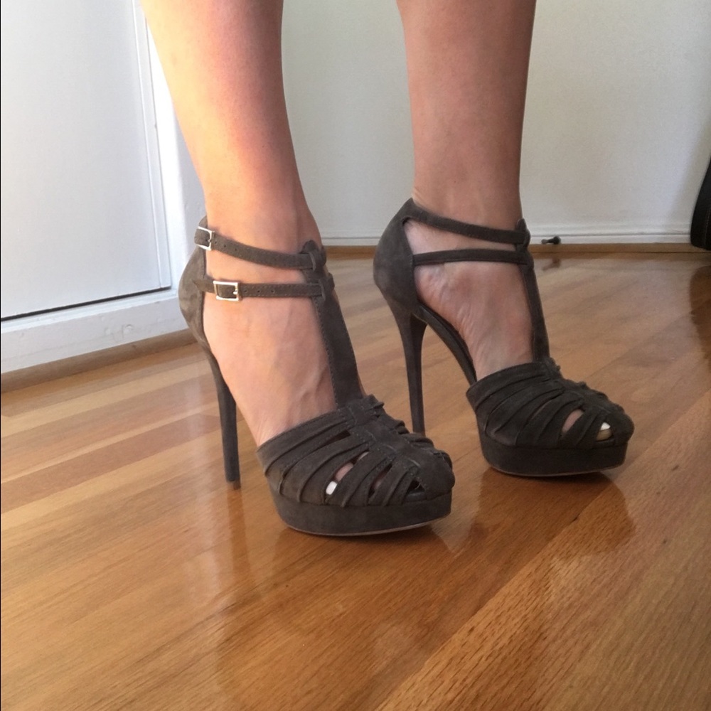 Joie Rexanne Gray Suede heel