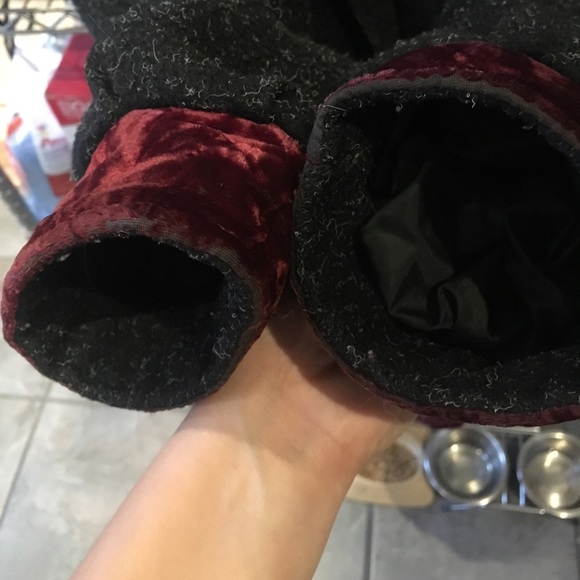 Vintage bomber wool with velvet patches - Picture 4 of 4