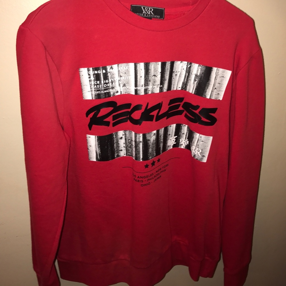 Reckless crew neck sweatshirt