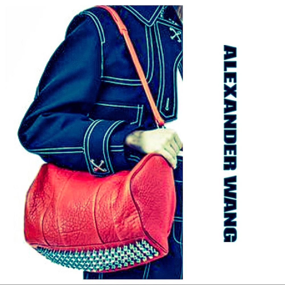 Alexander Wang Iconic Rocco in Pebbled Cola (red)