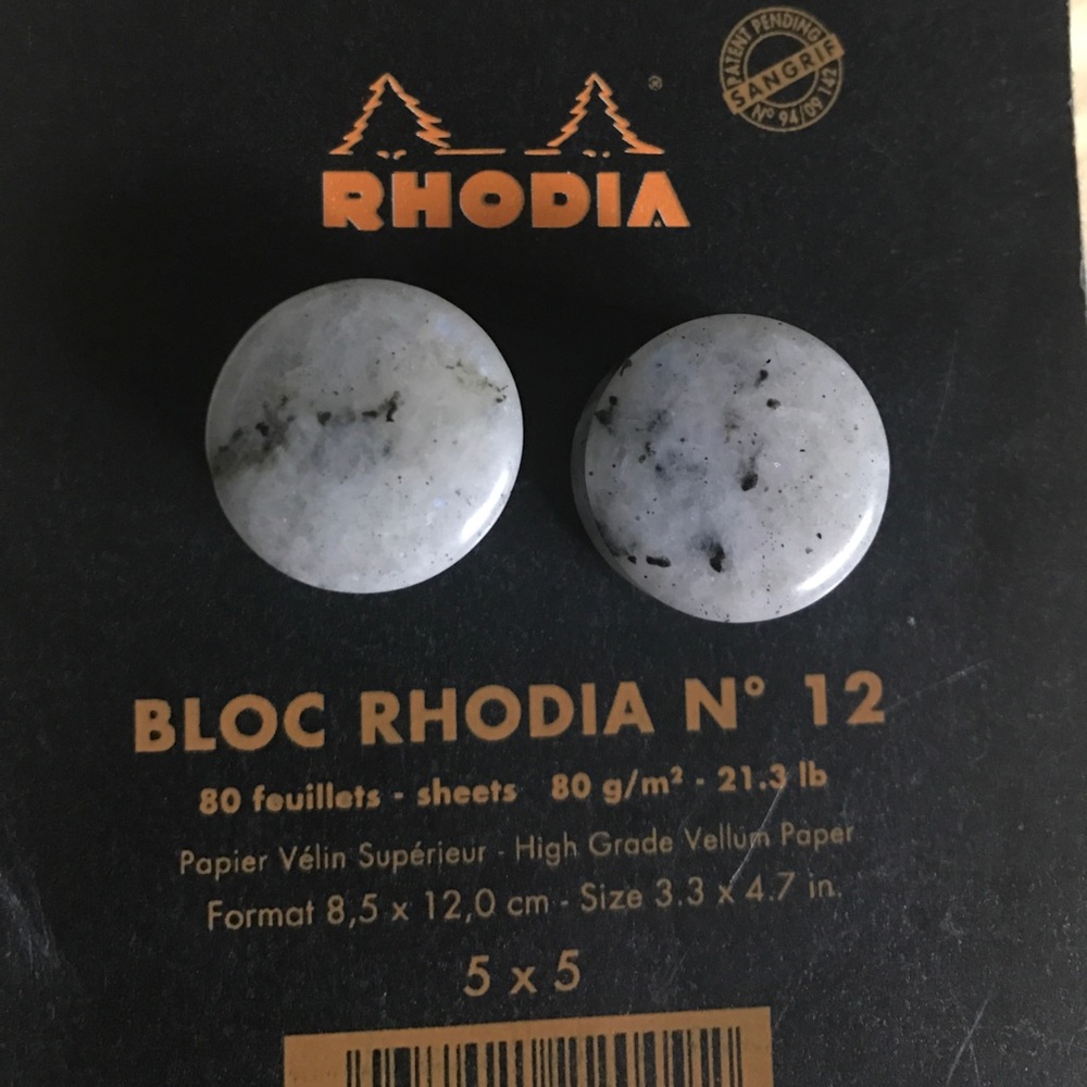 New never worn moonstone plugs