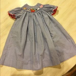 Three Sisters Smocked Dress