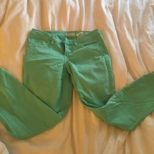 Pastel mint green Guess jeans