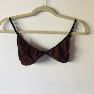 Red bralette