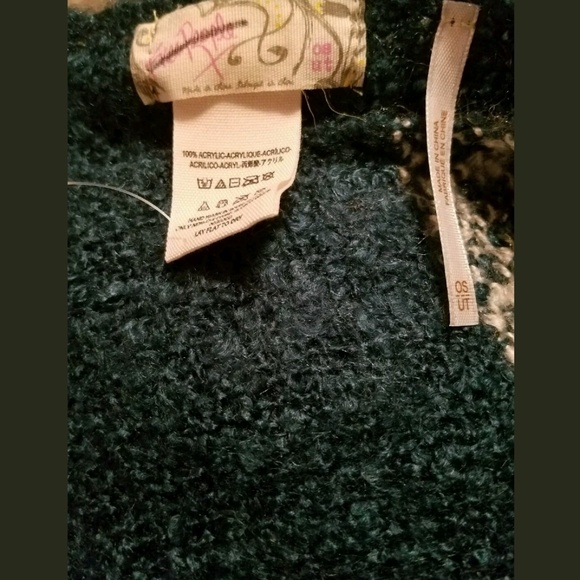 Free People oversized blue/green blanket scarf - Picture 4 of 4