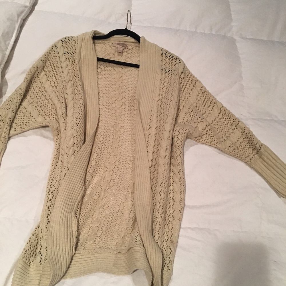 A crochet cardigan from forever 21