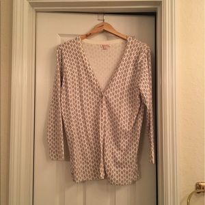 Hot-air balloon print cardigan.