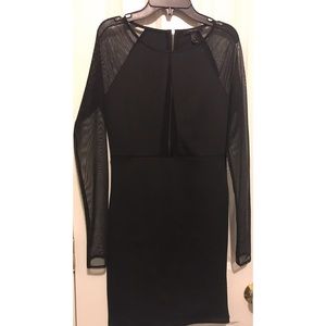 SHEER LONG SLEEVE DRESS