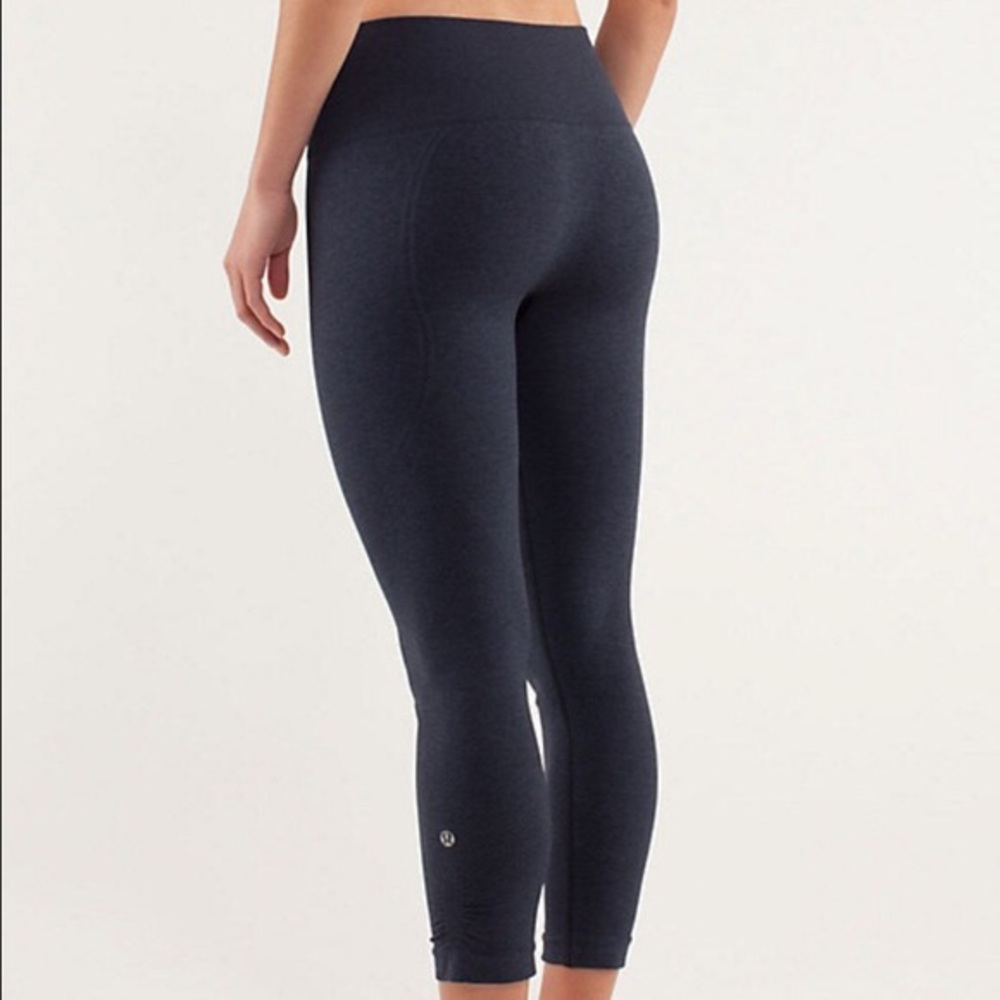 Lululemon Flow & Go Navy Blue Crop Pants