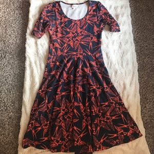 Lularoe Nicole Sparrow Dress NWOT