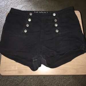 Black High Waisted Shorts