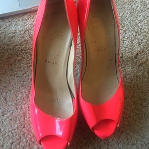 Hot pick Christian Louboutin peep toes