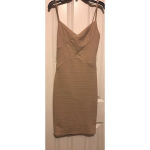 SPAGHETTI STRAP FITTED DRESS