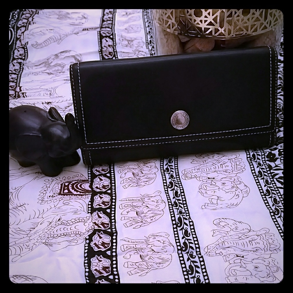 Large black Coach wallet