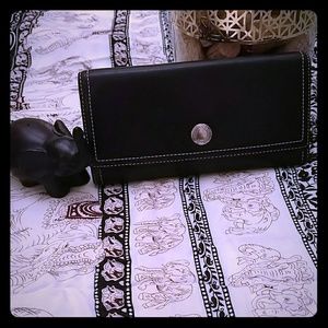 Large black Coach wallet